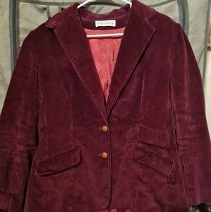 Size 16 women's wine colored corduroy blazer